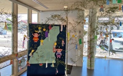 七夕飾り展示中 箕輪町防災交流施設 みのわBASE