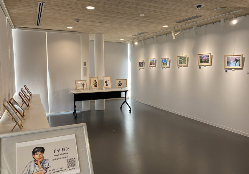 ショウヤ色えんぴつ画展 箕輪町防災交流施設 みのわBASE