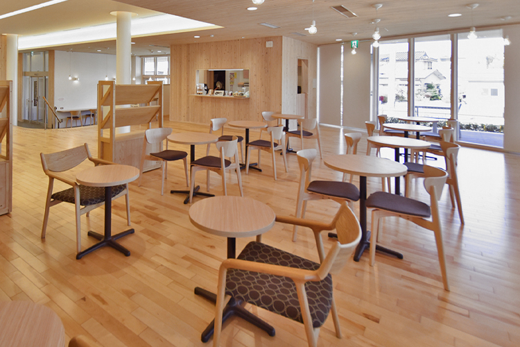 カフェコーナー 箕輪町防災交流施設 みのわBASE